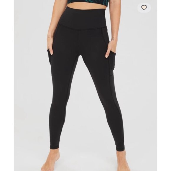 Aerie Pants - Off-line the hugger leggings, black size XS